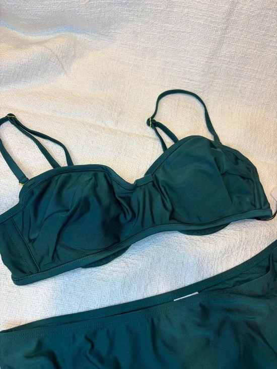 Shade & Shore Tea High Waisted Bottom Underwire Top Bikini Ser - New With tags ! - Picture 2 of 6